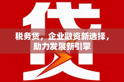 海曙税务贷，企业融资新选择，助力发展新引擎