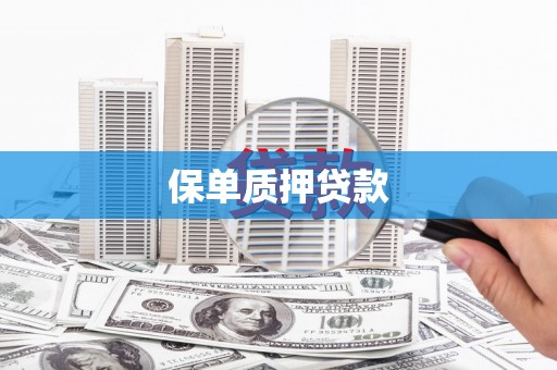 海曙保单质押贷款