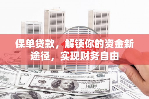 海曙保单贷款，解锁你的资金新途径，实现财务自由