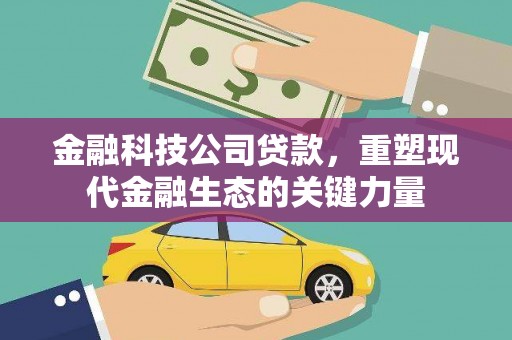 海曙金融科技公司贷款，重塑现代金融生态的关键力量
